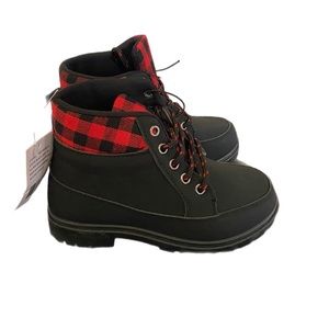 Boys Portland Boot Company Plaid Boots